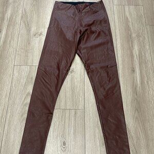Commando  Faux Leather Leggings Oxblood Large